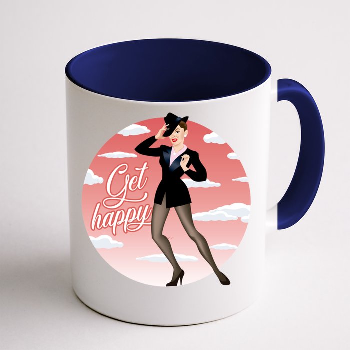 Get Happy Front & Back Coffee Mug