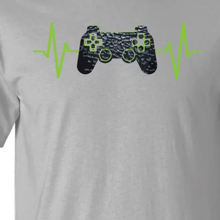 Gamer Heartbeat Gaming Video Games Girls Teens Tall T-Shirt