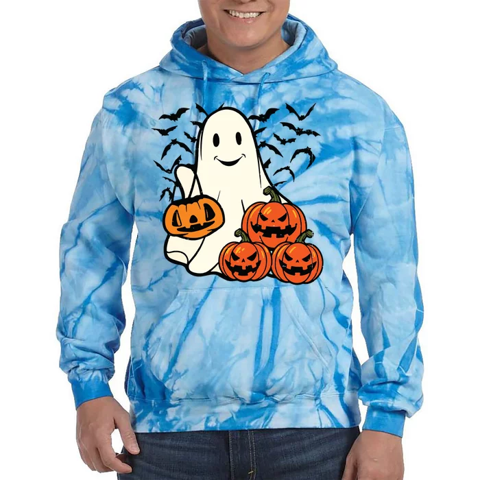 Ghost Halloween Tie Dye Hoodie