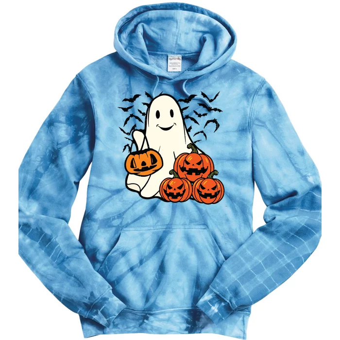 Ghost Halloween Tie Dye Hoodie