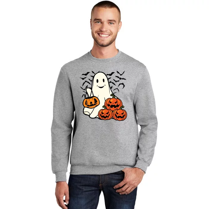 Ghost Halloween Tall Sweatshirt