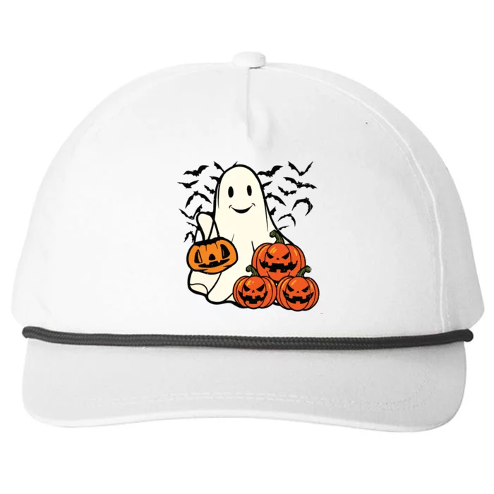 Ghost Halloween Snapback Five-Panel Rope Hat