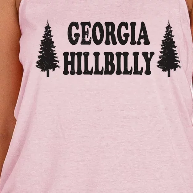 Georgia Hillbilly Gift Women's Knotted Racerback Tank