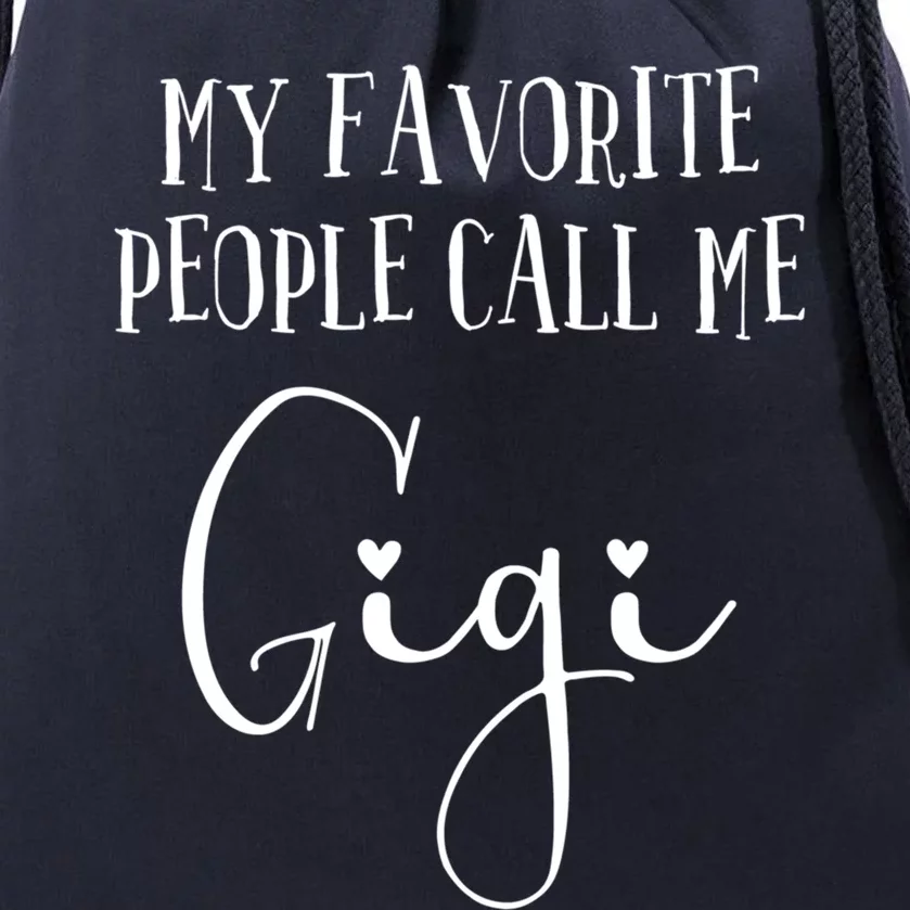 Gigi Heart Grandma Christmas Birthday MotherS Day Gift Drawstring Bag