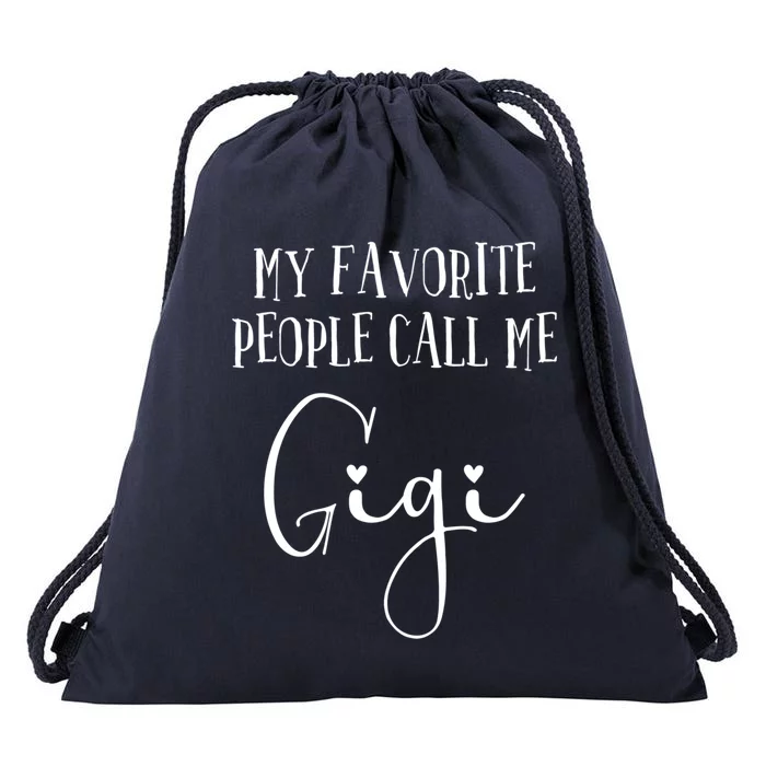 Gigi Heart Grandma Christmas Birthday MotherS Day Gift Drawstring Bag