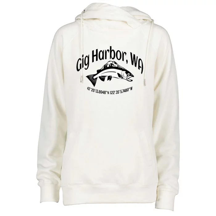 Gig Harbor Womens Funnel Neck Pullover Hood