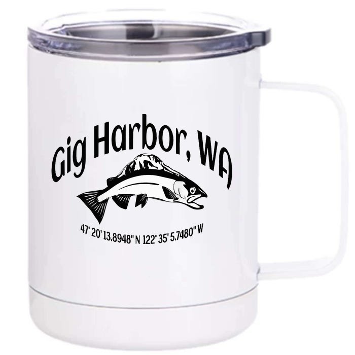 Gig Harbor Front & Back 12oz Stainless Steel Tumbler Cup