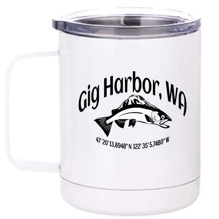 Gig Harbor Front & Back 12oz Stainless Steel Tumbler Cup