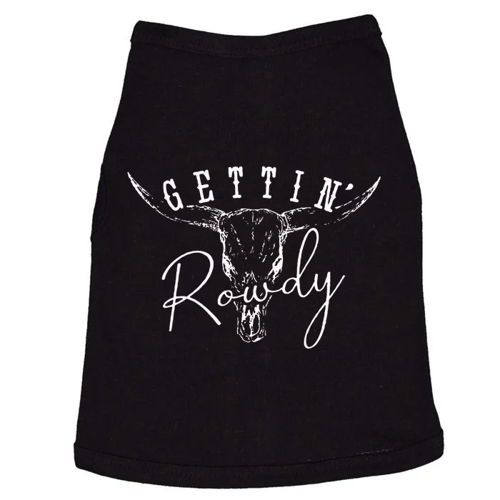 Gettin Hitched Gettin Rowdy Western Bachelorette Party Doggie Tank