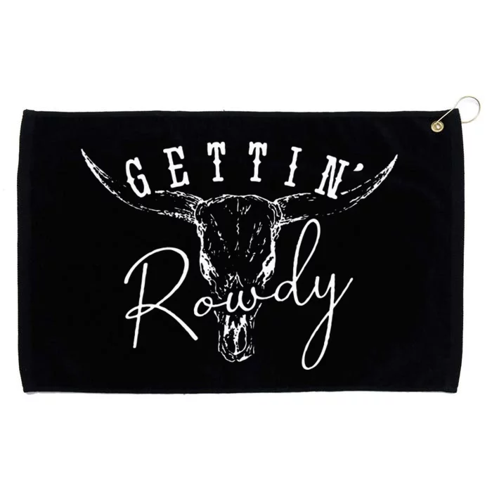 Gettin Hitched Gettin Rowdy Western Bachelorette Party Grommeted Golf Towel