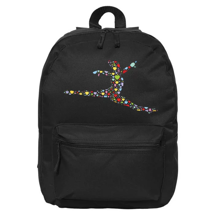 Gymnastics Heart Gift Gymnast Gifts For Girl And Women 16 in Basic Backpack