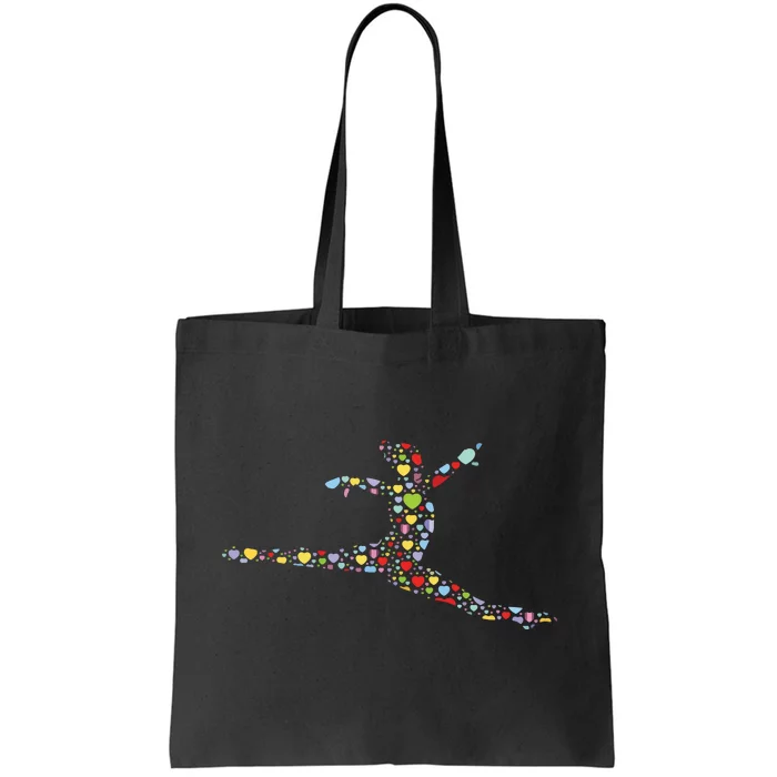 Gymnastics Heart Gift Gymnast Gifts For Girl And Women Tote Bag