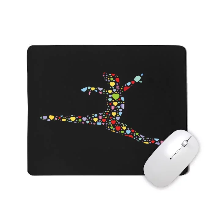 Gymnastics Heart Gift Gymnast Gifts For Girl And Women Mousepad