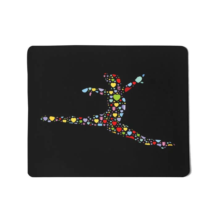 Gymnastics Heart Gift Gymnast Gifts For Girl And Women Mousepad