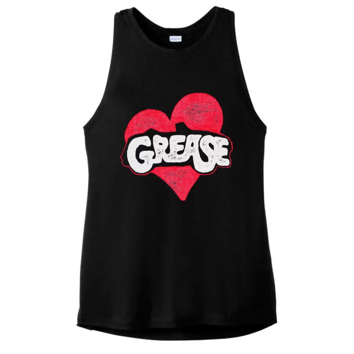 Grease Heart Ladies Tri-Blend Wicking Tank