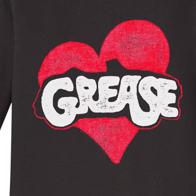 Grease Heart Baby Long Sleeve Bodysuit