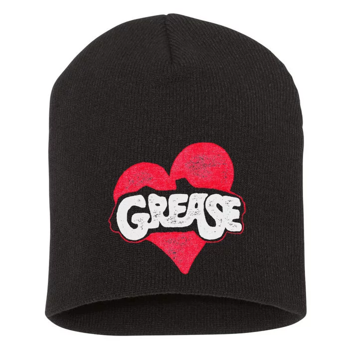 Grease Heart Short Acrylic Beanie