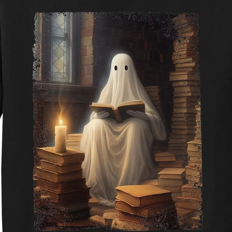 Gothic Halloween Ghost Reading Book Window Dark Academia Sweatshirt