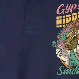 Gypsy Hippie Girl Smoke Weed Retro Softstyle Adult Sport Polo