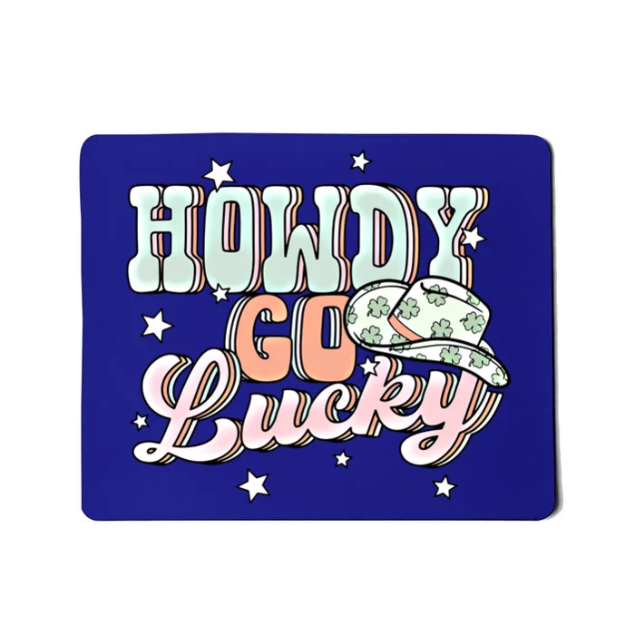 Groovy Howdy Go Lucky Happy St Patricks Day Irish Shamrocks Great Gift Mousepad