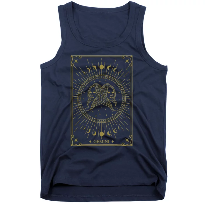 Gemini Horoscope Gemini Art Tee May June Birthday Gemini Tank Top