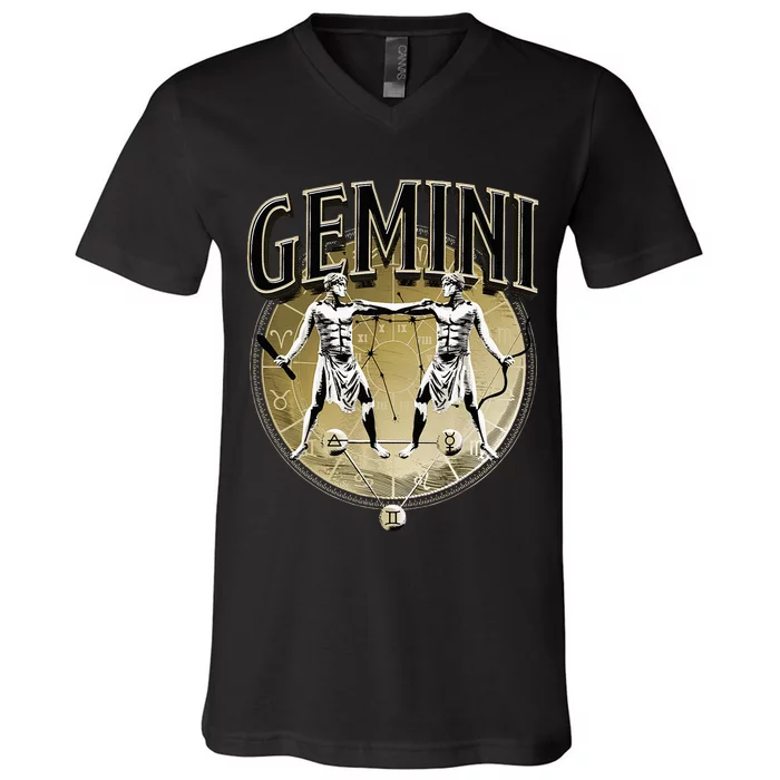 Gemini Horoscope Gemini Outfit May June Birthday Gemini V-Neck T-Shirt