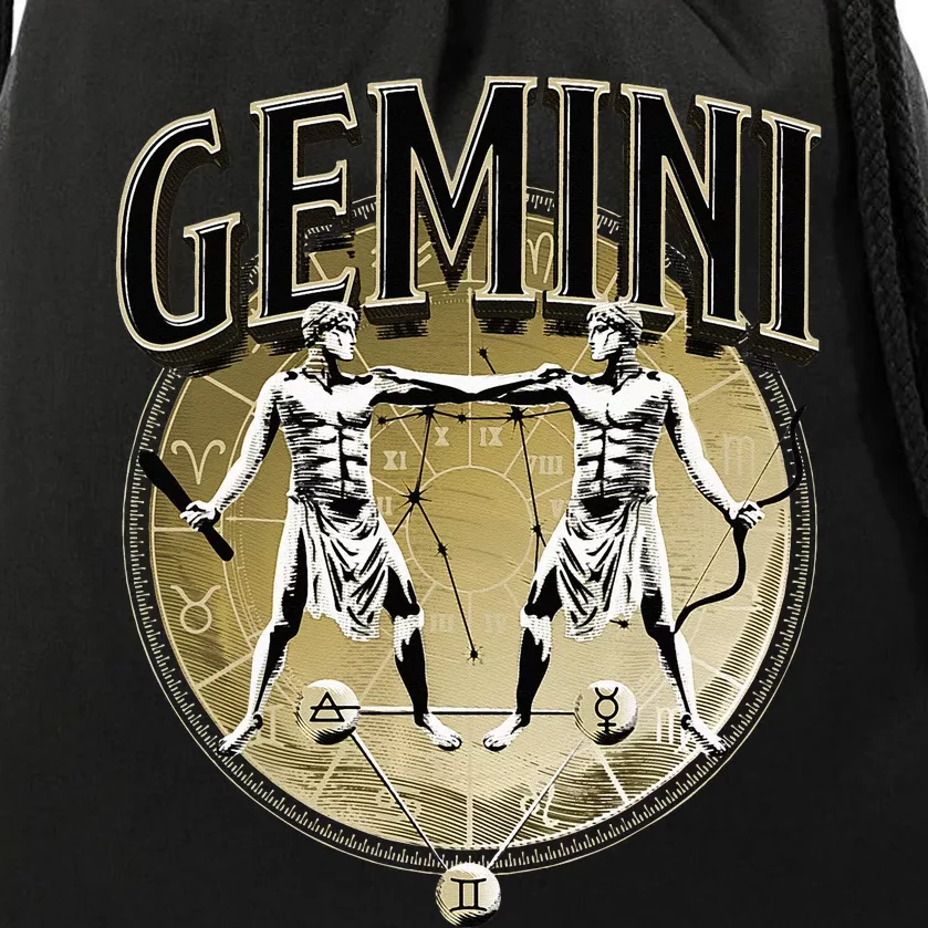 Gemini Horoscope Gemini Outfit May June Birthday Gemini Drawstring Bag