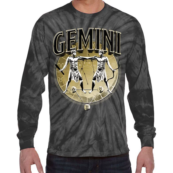 Gemini Horoscope Gemini Outfit May June Birthday Gemini Tie-Dye Long Sleeve Shirt