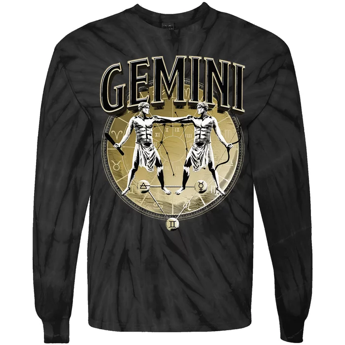 Gemini Horoscope Gemini Outfit May June Birthday Gemini Tie-Dye Long Sleeve Shirt