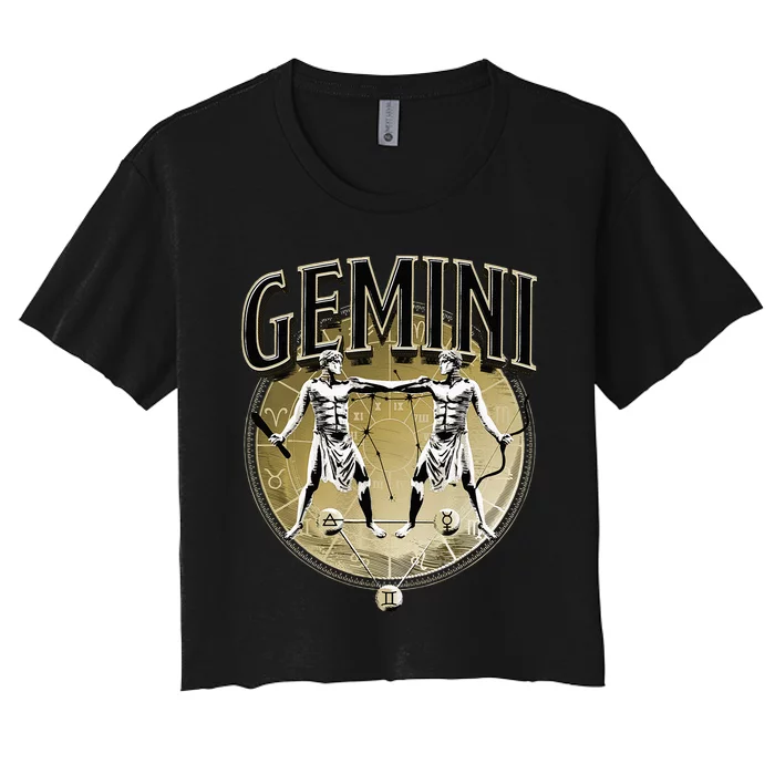 Gemini Horoscope Gemini Outfit May June Birthday Gemini Women's Crop Top Tee