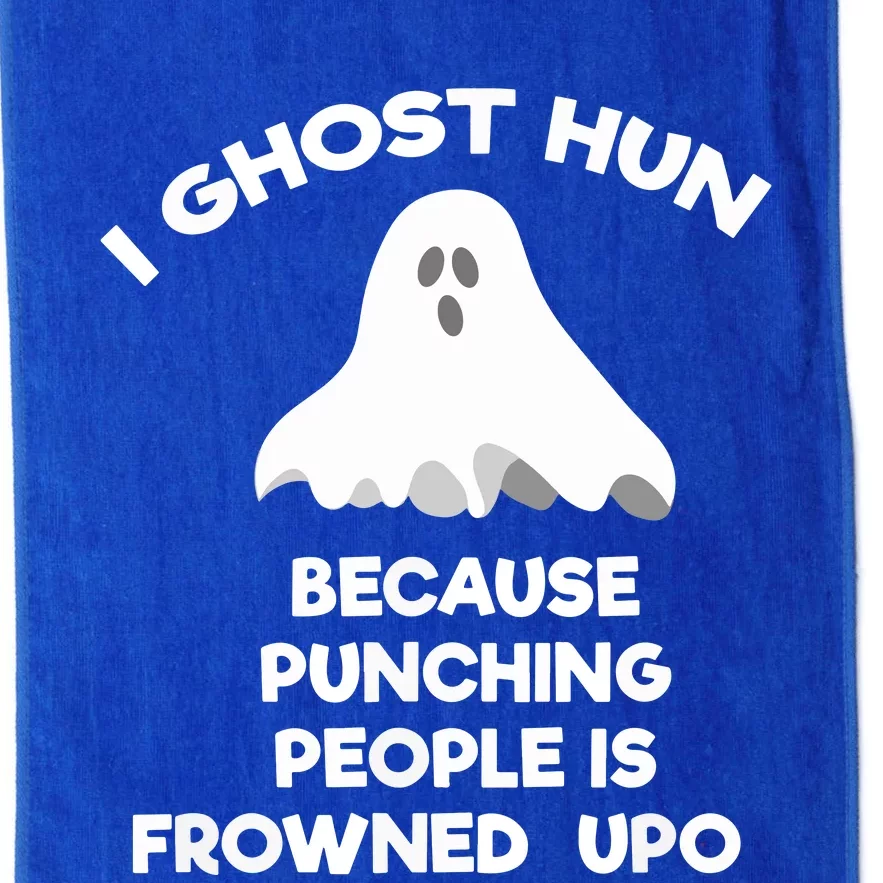 Ghost Hunting Gift Funny Ghost Hunter Punch Platinum Collection Golf Towel