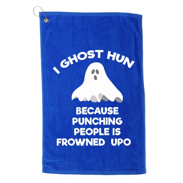 Ghost Hunting Gift Funny Ghost Hunter Punch Platinum Collection Golf Towel