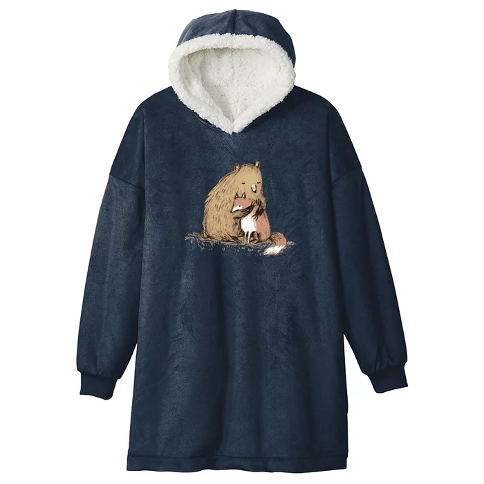 Grizzly Hugs Hooded Wearable Blanket