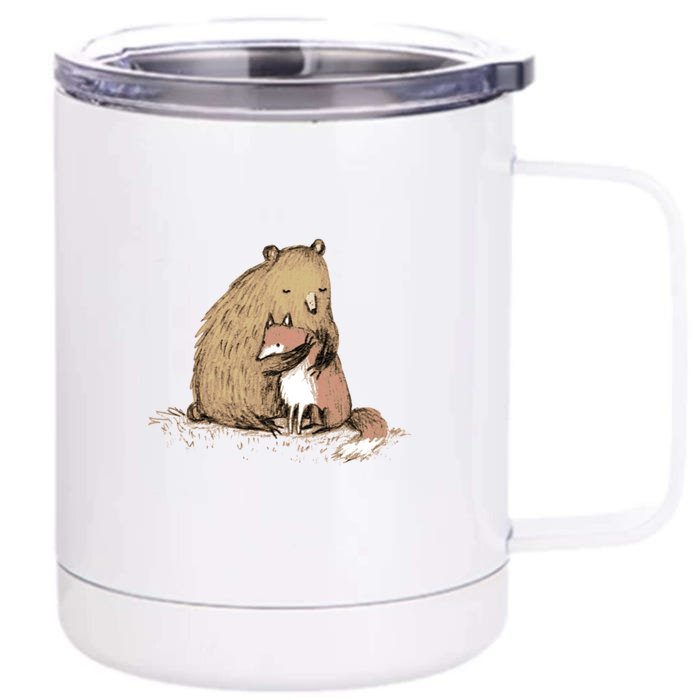 Grizzly Hugs Front & Back 12oz Stainless Steel Tumbler Cup