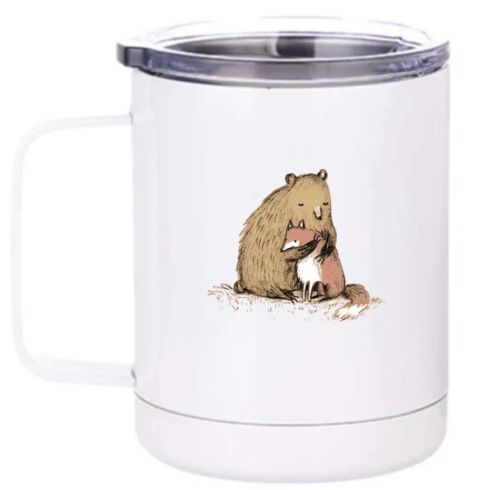 Grizzly Hugs Front & Back 12oz Stainless Steel Tumbler Cup