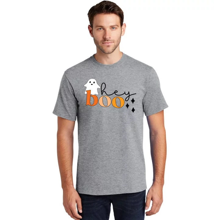 Ghost Halloween Hey Boo Halloweenboo Tall T-Shirt