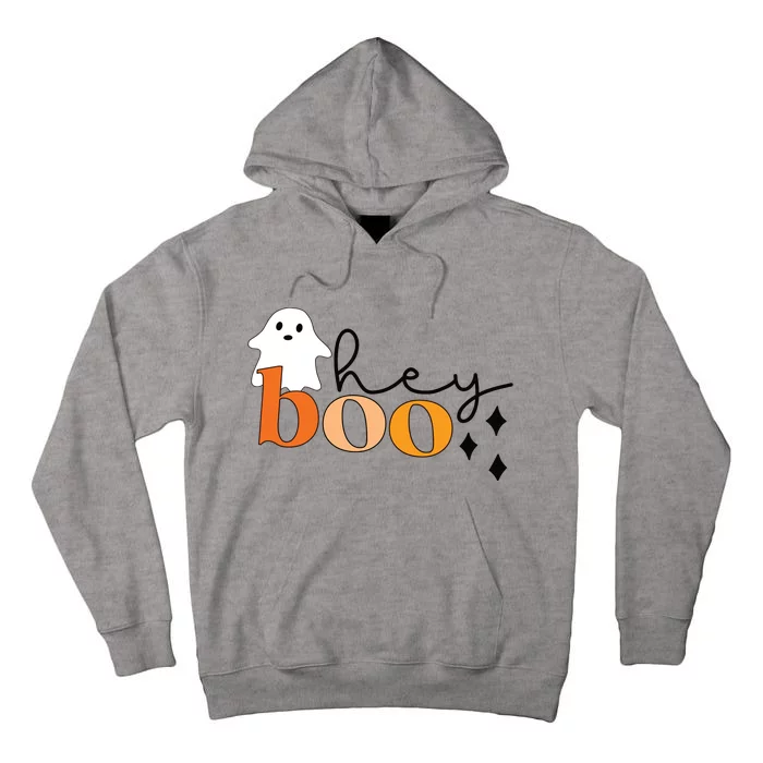 Ghost Halloween Hey Boo Halloweenboo Tall Hoodie