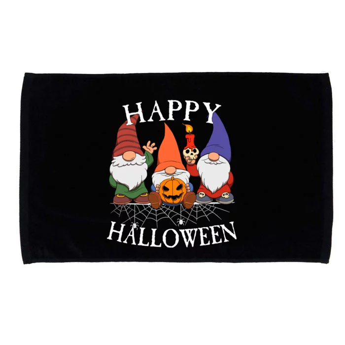 Gnomes Happy Halloween Couples Gift Microfiber Hand Towel