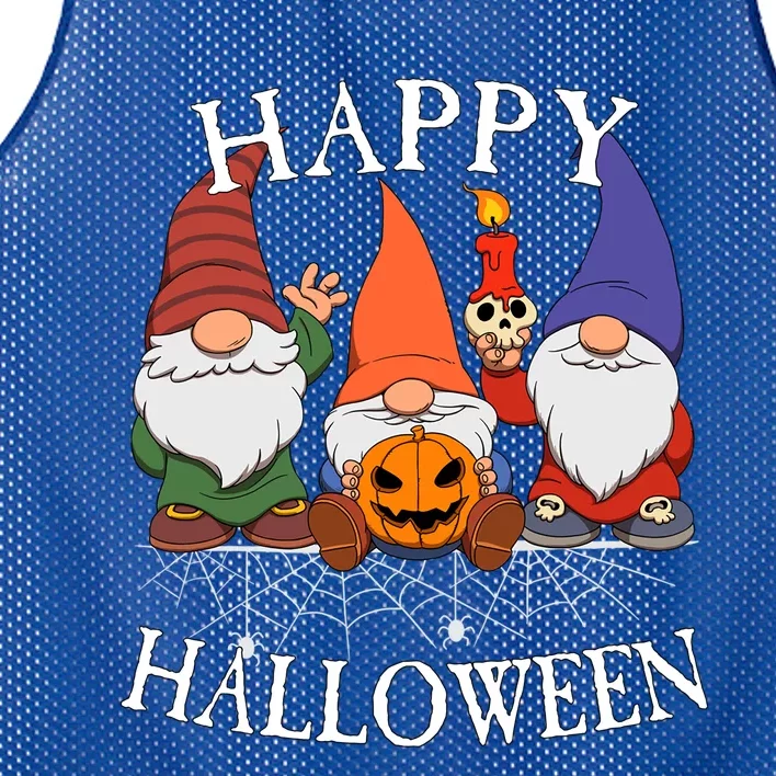 Gnomes Happy Halloween Couples Gift Mesh Reversible Basketball Jersey Tank