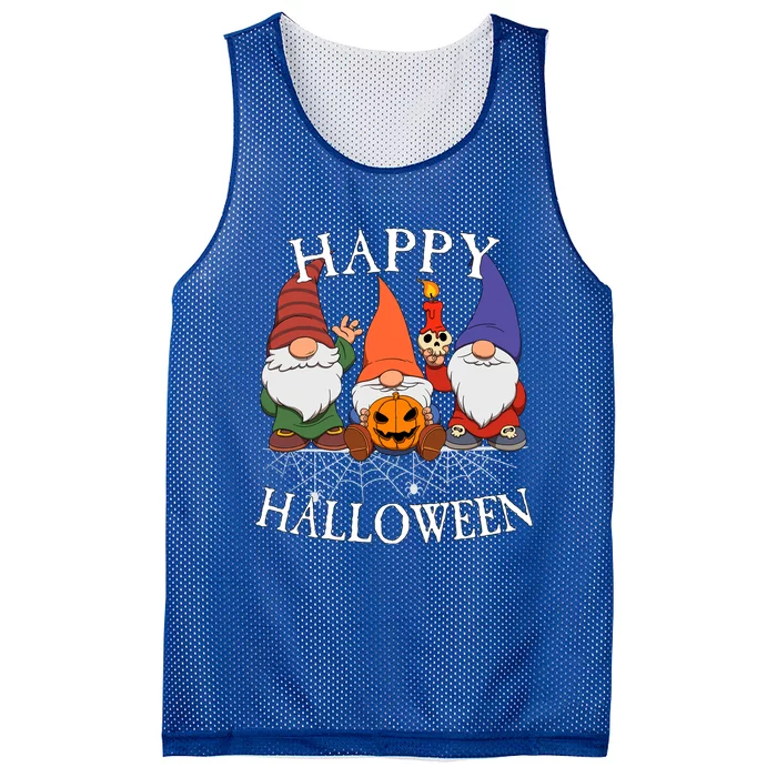 Gnomes Happy Halloween Couples Gift Mesh Reversible Basketball Jersey Tank