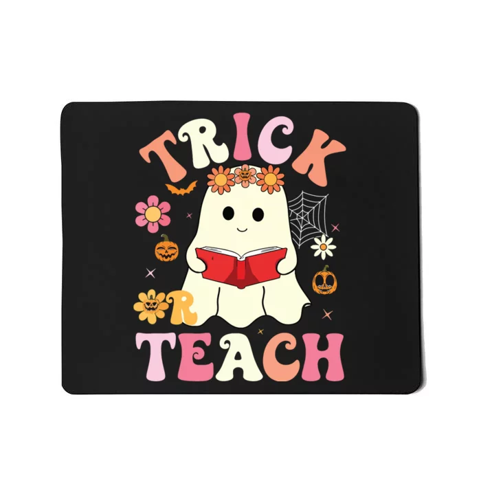 Groovy Halloweengroovy Halloween Trick Or Teach Retro Mousepad