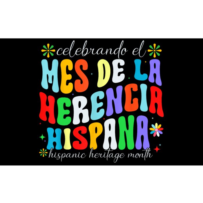 Groovy Hispanic Heritage Month Mes De La Herencia Hispana Bumper Sticker