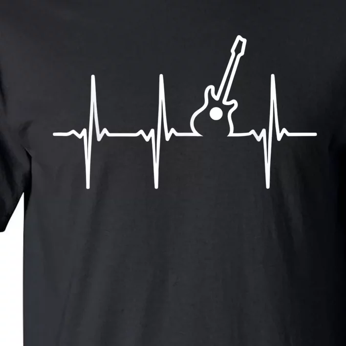 Guitar Heartbeat Instrument Gift Tall T-Shirt