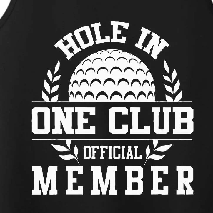 Golf Hole In One Hole In One Club Golfing Sport Golfer Performance Tank