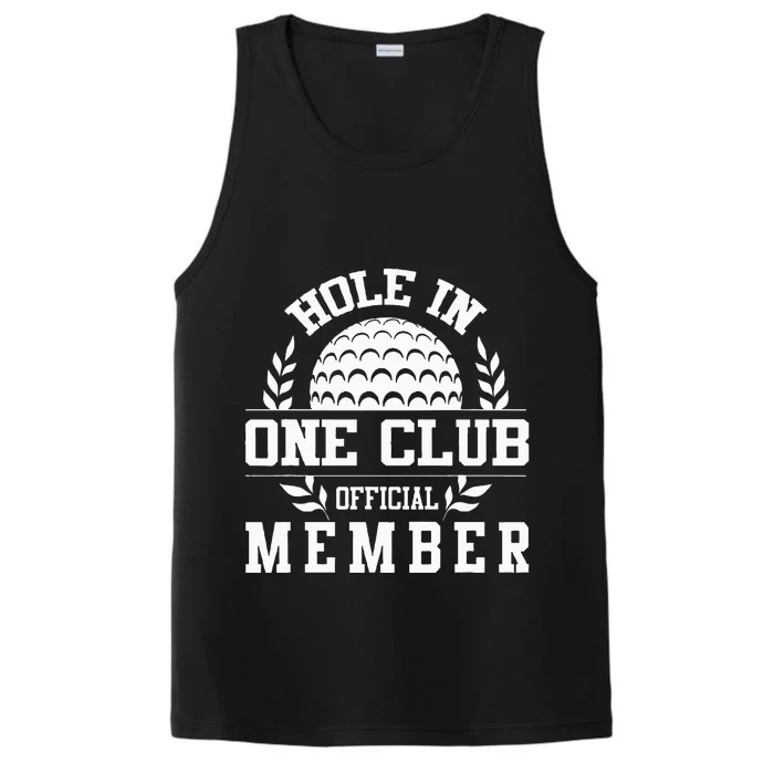 Golf Hole In One Hole In One Club Golfing Sport Golfer Performance Tank