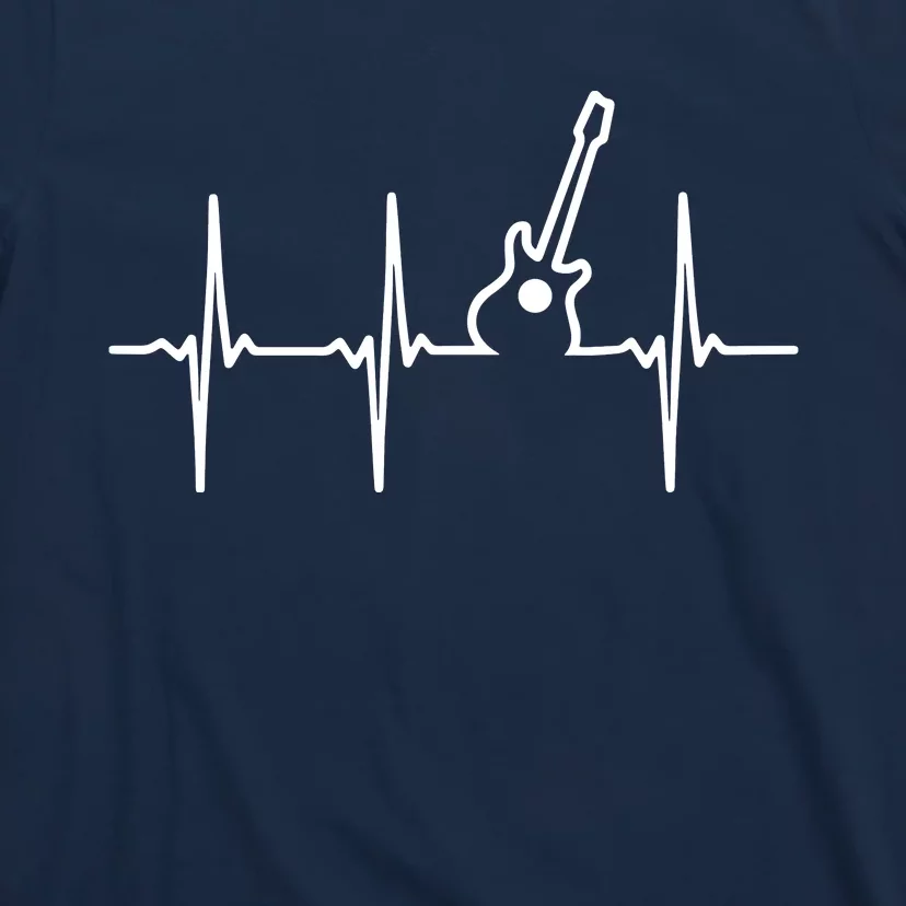 Guitar Heartbeat Instrument Gift T-Shirt