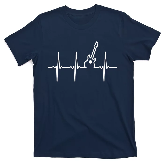 Guitar Heartbeat Instrument Gift T-Shirt