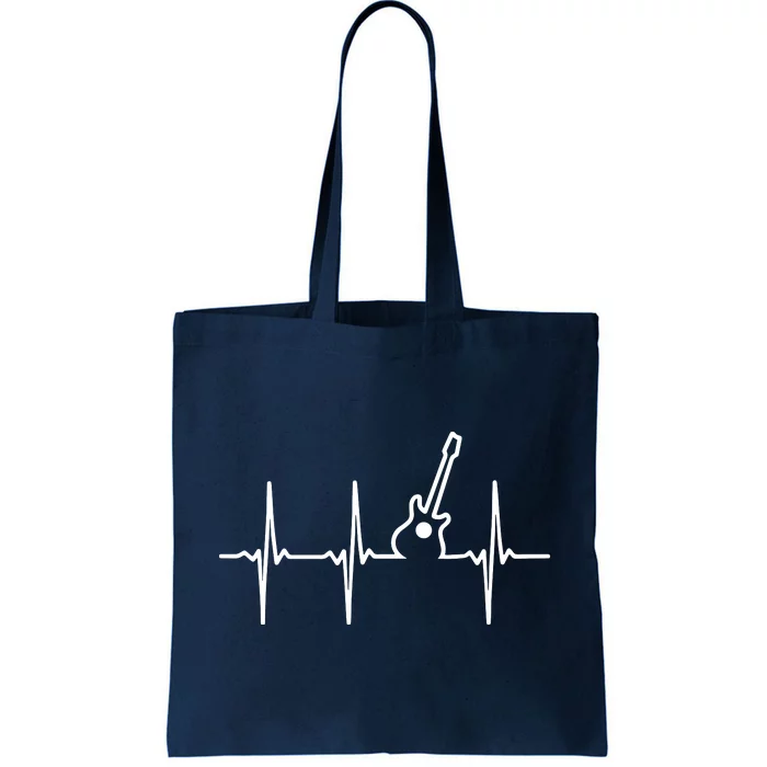 Guitar Heartbeat Instrument Gift Tote Bag