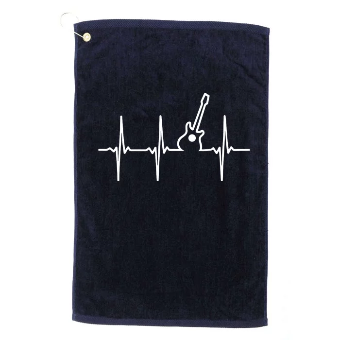 Guitar Heartbeat Instrument Gift Platinum Collection Golf Towel