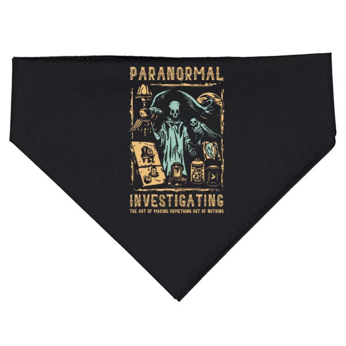 Ghost Hunting Investigator Design Paranormal Investigator USA-Made Doggie Bandana